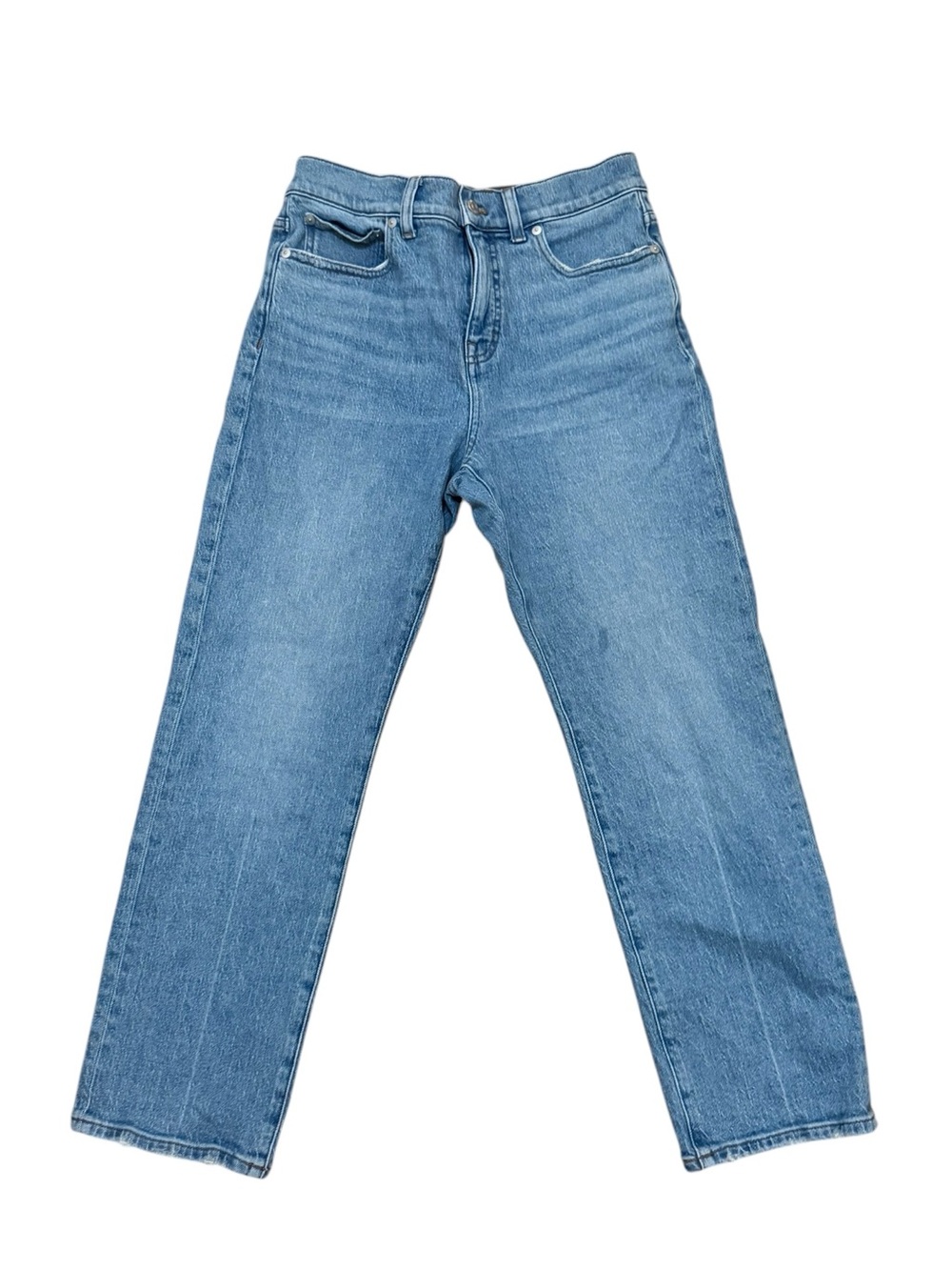 Madewell Classic Light Wash Straight Leg Jeans